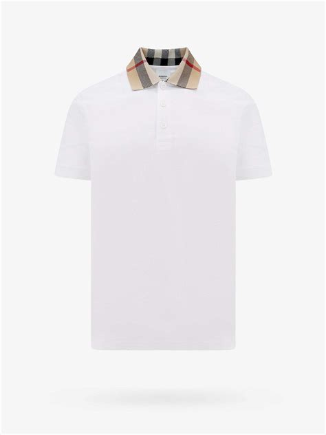 burberry polo shirt white|burberry polo shirt outlet.